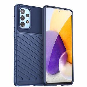 Thunder dėklas telefonui lankstus šarvuotas dėklas Samsung Galaxy A73 mėlyna