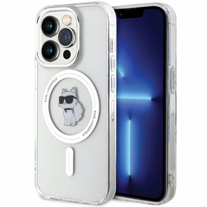 Karl Lagerfeld IML Choupette MagSafe dėklas iPhone 13 Pro Max - permatomas