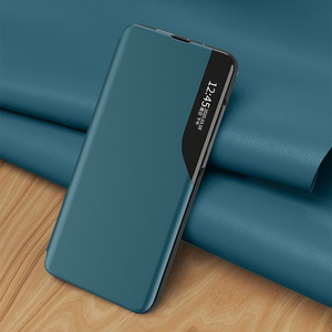 Dėklas telefonui iš ekologiškos odos su langeliu ir stovėjimo funkcija Xiaomi Redmi K40 Pro+ / K40 Pro / K40 / Poco F3 - oranžinis