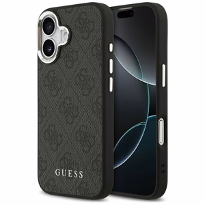 Guess 4G Classic Logo MagSafe dėklas iPhone 17, juodas