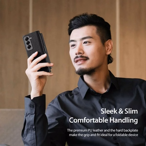 DUX DUCIS dėklas BRIL su rašiklio laikikliu skirtas SAMSUNG Z Fold SE/W25 juodas