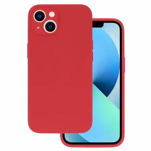 Vennus Case Silicone Lite dėklas telefonui iPhone 14 Plus raudonas (m)