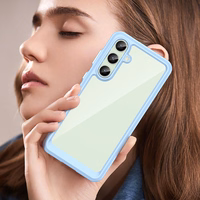 Kosmoso dėklas su gelio rėmu Samsung Galaxy S24 FE - mėlynas