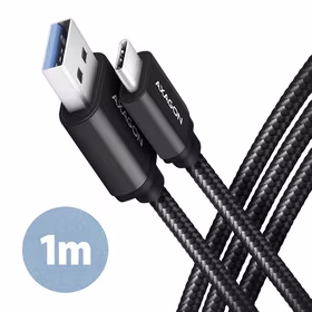 Axagon USB-C į USB3.2 laidas 1m juodas BUCM3-AM10AB