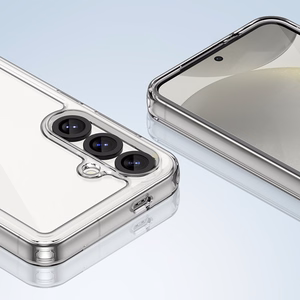 Kosmoso dėklas Samsung Galaxy S25 Edge su lanksčiu rėmu - permatomas