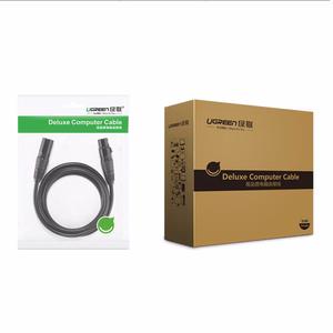 Ugreen AV130 66717 garso XLR (lizdas) - XLR (kištukas) laidas mikrofonui / stiprintuvui 2m - juodas