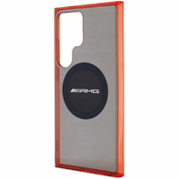 AMG skaidrus dviejų spalvų MagSafe dėklas telefonui Samsung Galaxy S24 Ultra - juodas