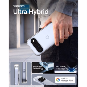 Spigen Ultra Hybrid skaidrus dėklas, skirtas Google Pixel 11