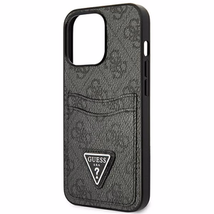Guess GUHCP13LP4TPK iPhone 13 Pro / 13 6.1 Blue/Blue hardcase 4G Triangle Logo Cardslot