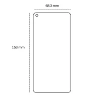 Grūdintas stiklas 2,5D Oppo Reno 5 4G / Reno 5 5G / Reno 5K 5G / Find X3 Lite