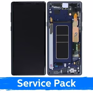 LCD Display Compatible With Samsung N960 Note 9 With Frame / Ocean Blue / (Service Pack)