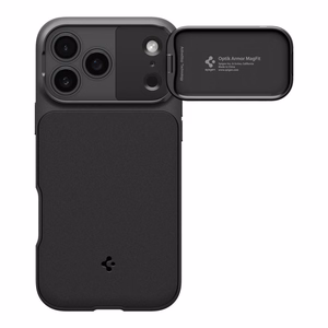 Spigen Optik Armor Magnetinis dėklas telefonui iPhone 17 Pro Max - juodas