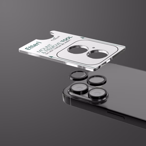 Etteri apsauginis stiklas kamerai iPhone 17 juodas
