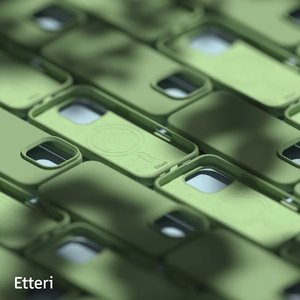 "Etteri" silikoninis magnetinis dėklas "iPhone 16 Pro Max" 6,9" šviesiai žalias