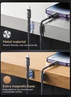 USB kabelis Joyroom SA-50 USB-C to Lightning 30W 1.2m tamsiai pilkas