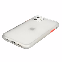 Vennus Color Button Bumper dėklas telefonui Iphone 6/6S skaidrus