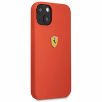 Ferrari FESSIHCP13SRE iPhone 13 mini 5.4" kietas silikoninis dėklas raudonas/raudonas