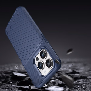 Thunder dėklas iPhone 14 Pro Max mėlynas šarvuotas dėklas