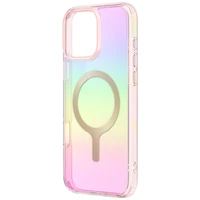 Uniq Iridescia Magclick įkrovimo dėklas iPhone 16 Pro Max – rožinis