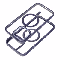 Dėklas telefonui iPhone 14 Pro Max tamsiai purpurinis magnetinis dėklas su MagSafe