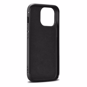 iCarer odinis Oil Wax dėklas telefonui iPhone 14 Pro Max, odinis dėklas mėlynas (WMI14220720-BU)