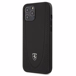 Ferrari FEOGOHCP12LBK iPhone 12 Pro Max 6.7 kietas dėklas Off Track perforuotas