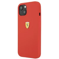 Ferrari FESSIHCP13SRE iPhone 13 mini 5.4" kietas silikoninis dėklas raudonas/raudonas