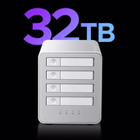 "Orico" 8848U4 DAS serijos 4 lizdų M.2 NVMe SSD diskų masyvas - baltas