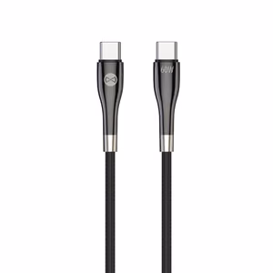 Forever Sleek кабель USB-C - USB-C 2,0 m 60W чёрный
