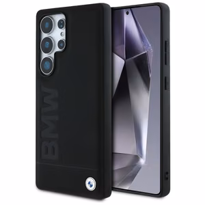 BMW odinis didelio žodžio dėklas telefonui Samsung Galaxy S25 Ultra - juodas