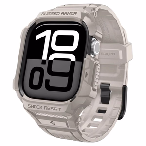 SPIGEN RUGGED ARMOR dėklas ”PRO” V2 APPLE WATCH 10 / 11 (46 MM) DUNE BEIGE