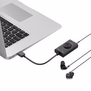Orico SC2 išorinė daugiafunkcinė garso plokštė su USB-A - juoda