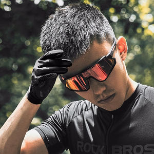Rockbros cycling gloves spring/summer/autumn, full, size: L - black