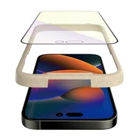 PanzerGlass Ultra-Wide Fit antibakterinis grūdintas stiklas su mėlynos šviesos filtru ir pozicionieriumi iPhone 14 Pro Max telefonui