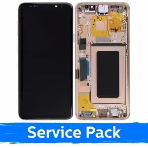 Ekranas skirtas Samsung G965 S9 Plus su rėmeliu / Sunrise Gold / (Service Pack)