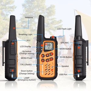 Baofeng BF-T25E racijų komplektas, 2 vnt., oranžinės