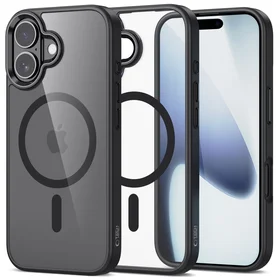 Tech-Protect MagMat Magnetinis dėklas telefonui iPhone 17 - Skaidrus juodas