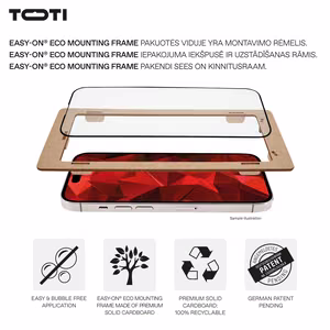 „PREMIUM“ grūdintas stiklinis ekrano apsauginis stiklas, 3D, visiškai dengiantis „Apple iPhone 17/16 Pro“ ekraną