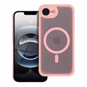 FULL MATTE MAG COVER dėklas telefonui, suderinamas su MagSafe, skirtas IPHONE 12 Pro Max šviesiai rožinė