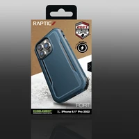 Raptic X-Doria Fort dėklas iPhone 14 Pro su Magnetine šarvuota mėlyna danga