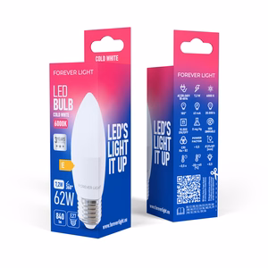 Forever Light LED Bulb E27 C37 7.2W 840lm 6000K class E