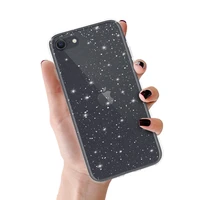 Krištolo blizgus dėklas iPhone 7/8/SE 2020/SE 2022 sidabro spalvos