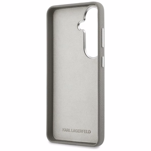 Karl Lagerfeld dėklas Saffiano Double Heads Metal Samsung Galaxy S26 sidabrinis