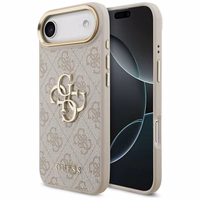 Guess 4G Charms Collection Magnetinis dėklas telefonui iPhone 17 Pro - rudas