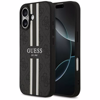 "Guess 4G Printed Stripes MagSafe" dėklas iPhone 17 - juodas