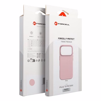 Dėklas skirtas iPhone 15 PRO MAX Forcell F-Protect Frame Premium suderinamas su Magsafe rožinis