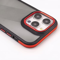 Crystal juodas dėklas for Xiaomi Redmi Note 14 5G (Global) raudonas