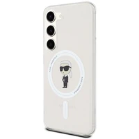 Karl Lagerfeld IML Ikonik magnetinis dėklas telefonui Samsung Galaxy S23 - permatomas