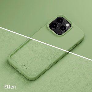 "Etteri" silikoninis magnetinis dėklas "iPhone 16 Pro Max" 6,9" šviesiai žalias