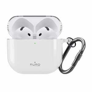 "Puro 0.3 Nude" dėklas "AirPods 4" - skaidrus